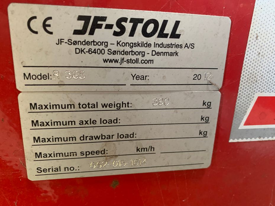 -JF-Stoll R 365 DS  rotorrive - Hø- og halmhåndtering - River og vendere - 3