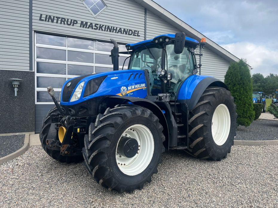 New Holland T7.315 HD med frontlift og front PTO, samt NYE 650mm fordæk og store 900mm hjul. - Traktorer - Traktorer 4 wd - 2