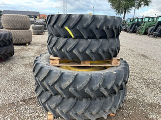 Continetal 380/85R46 + 320/90R32 - stilbare fælge 10+10 huls