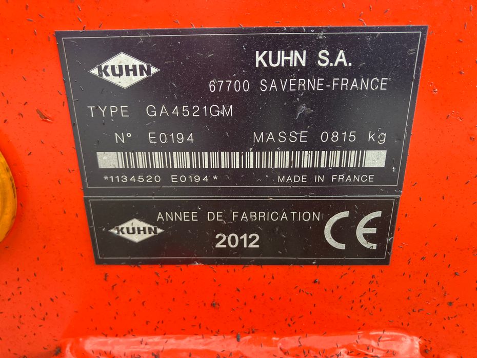 Kuhn GA4521 - Hø- og halmhåndtering - River og vendere - 6