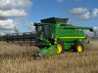 John Deere T660 4wd & Powerflow skærbord, autotrac ready - Høstmaskiner - Mejetærskere - 2