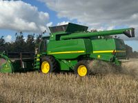 John Deere T660 4wd & Powerflow skærbord, autotrac ready - Høstmaskiner - Mejetærskere - 13