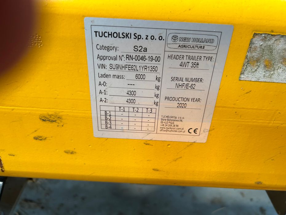 New Holland 4 hjulet skærebordsvogn - Høstmaskiner tilbehør - Skærebordsvogne - 3