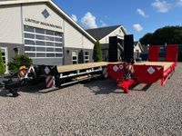 Tyrone 33TLL LANG MODEL med kombi bremser, både luft og hydrauliske bremser. Affjedret træk og affjedret aksler. Med hydrauliske ramper og værktøjskasse - Vogne - Maskintransportvogne - 24