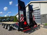 Tyrone 33TLL LANG MODEL med kombi bremser, både luft og hydrauliske bremser. Affjedret træk og affjedret aksler. Med hydrauliske ramper og værktøjskasse - Vogne - Maskintransportvogne - 10