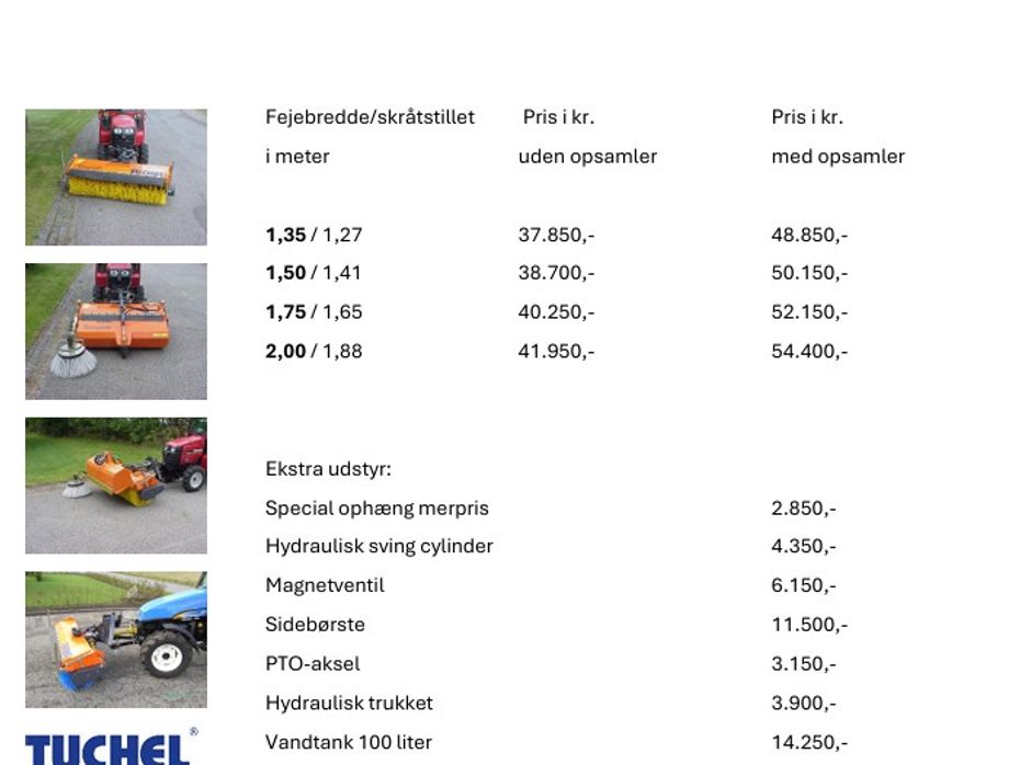 Tuchel Kompakt 135-200 cm - Traktor tilbehør - Koste - 7