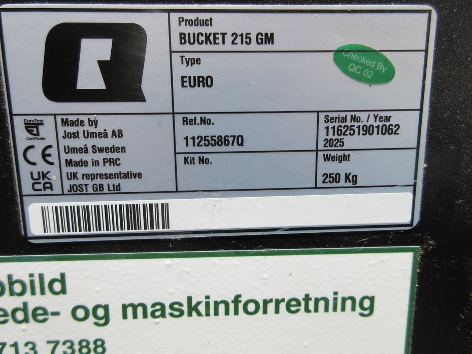 Ålö Quicke SKOVL gm 215 skovl gm 215 ålø - Traktor tilbehør - Frontlæssere - 3
