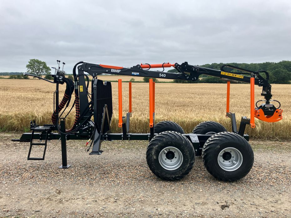 BMF 5 t. skovvogn med 4,3 m kran - Skovvogne - 6
