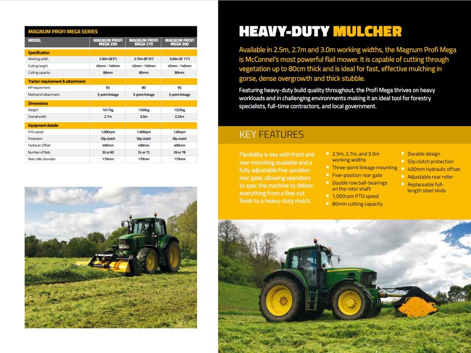 McConnel Magnum Profi Mega 300 HD-rotor er standard - Græsmaskiner - Brakslåmaskiner - 8