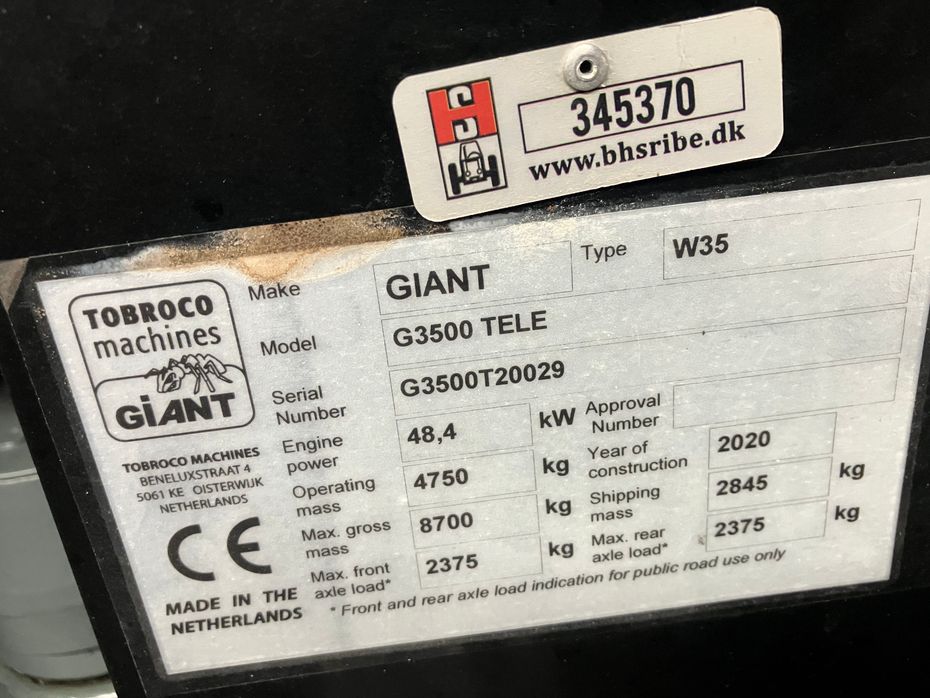 Giant G3500Tele - Læssemaskiner - Minilæssere - 11