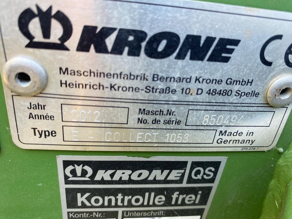 KRONE easy collect 1053 - Græsmaskiner - Selvkørende finsnittere tilbehør - 7