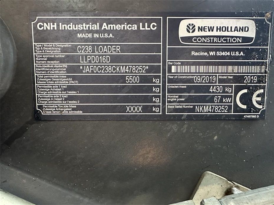 New Holland C238 - Læssemaskiner - Minilæssere - 11