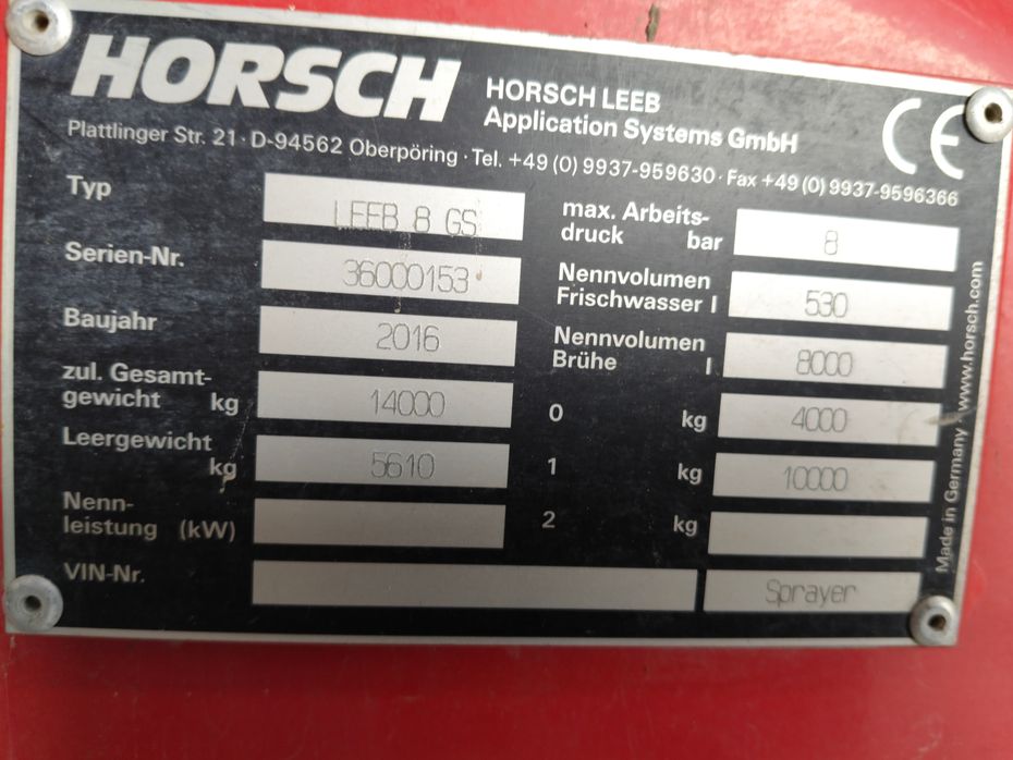 Horsch LEEB 8 GS - Sprøjter - Trailersprøjter - 3