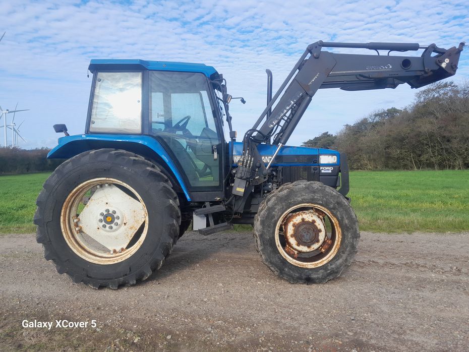 Ford New Holland 7740 SL DP med Ålø 950 frontlæsser 7740 4WD SL DP - Traktorer - Traktorer 4 wd - 4