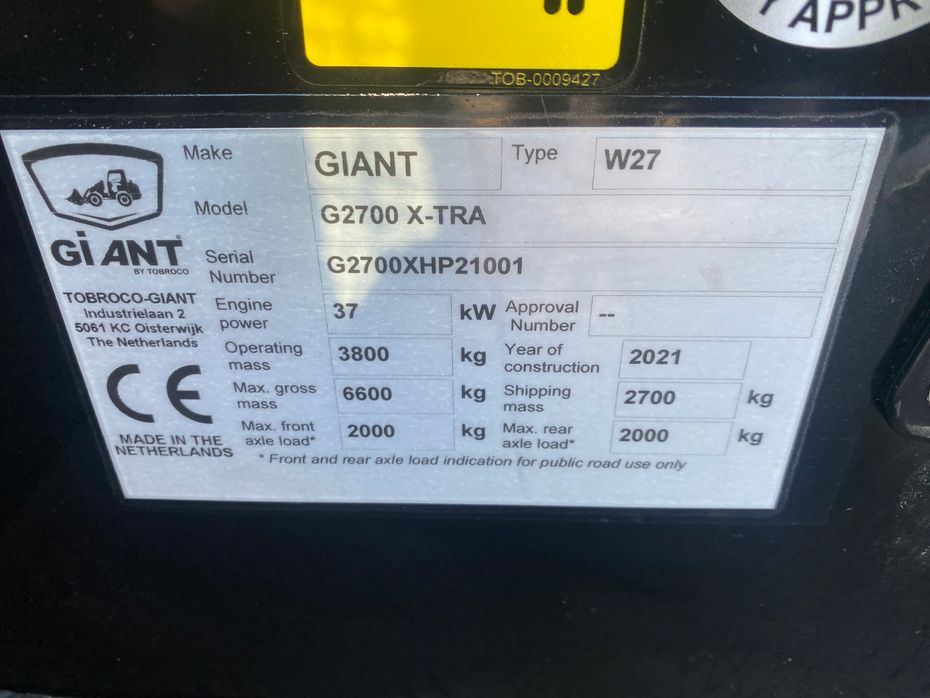 Giant G2700 X-TRA HD PLUS - Læssemaskiner - Minilæssere - 8