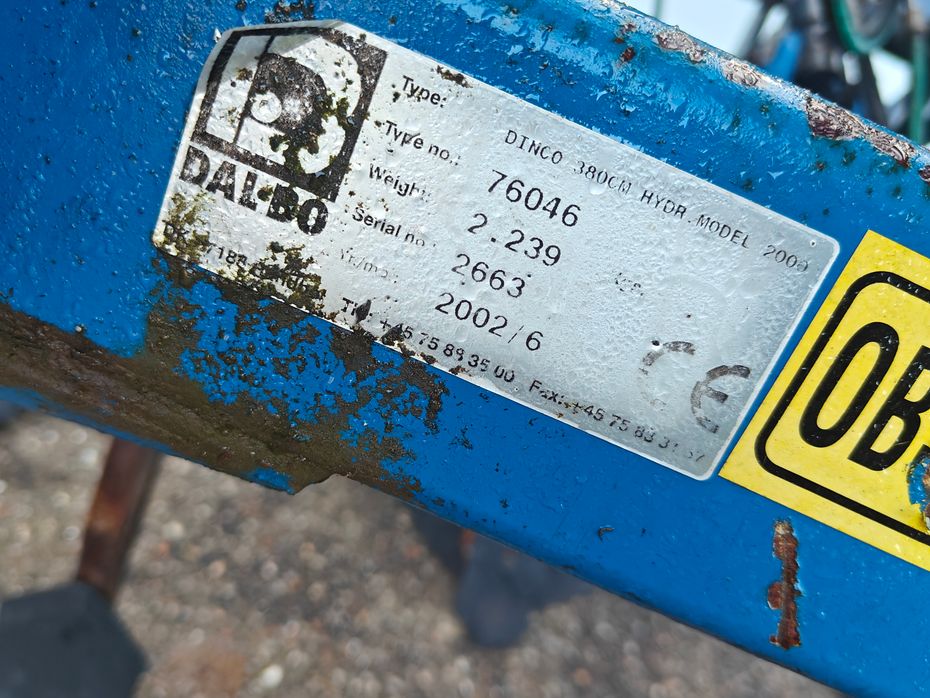 Dalbo DINCO 380 Dinco  380 med hydraulisk opklap - Harver - Stubharver - 5