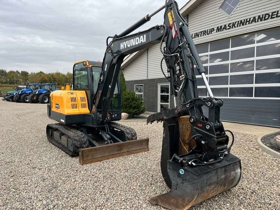 Hyundai HX55 Med Hydrema skifte og centralsmørring og grab-klo på. Udlejes, også med forkøbsret. - Minigravere - 6