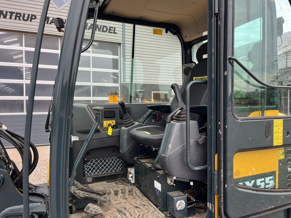 Hyundai HX55 Med Hydrema skifte og centralsmørring og grab-klo på. Udlejes, også med forkøbsret. - Minigravere - 16
