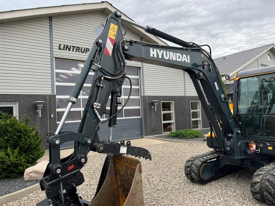 Hyundai HX55 Med Hydrema skifte og centralsmørring og grab-klo på. Udlejes, også med forkøbsret. - Minigravere - 11