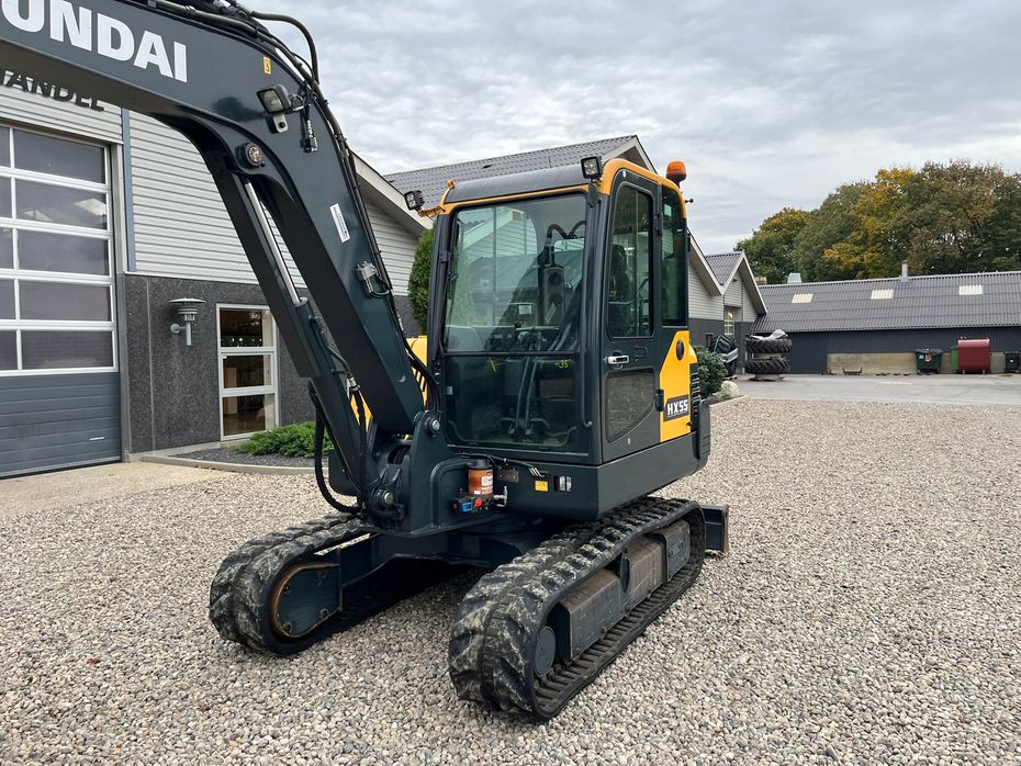 Hyundai HX55 Med Hydrema skifte og centralsmørring og grab-klo på. Udlejes, også med forkøbsret. - Minigravere - 12