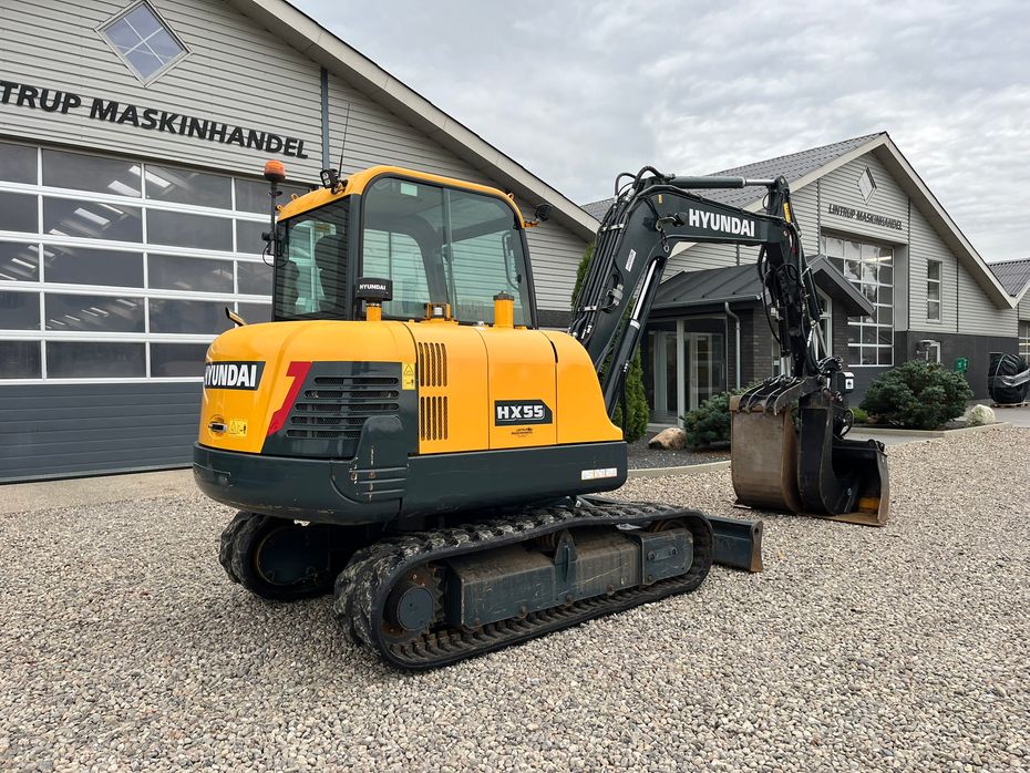 Hyundai HX55 Med Hydrema skifte og centralsmørring og grab-klo på. Udlejes, også med forkøbsret. - Minigravere - 18