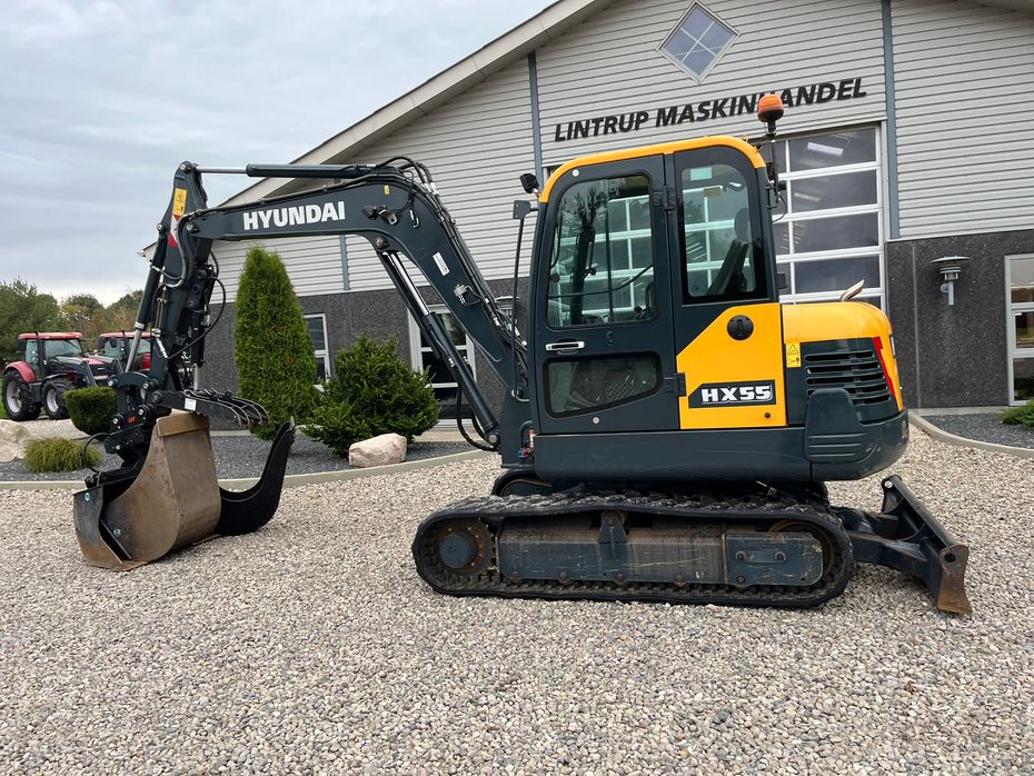 Hyundai HX55 Med Hydrema skifte og centralsmørring og grab-klo på. Udlejes, også med forkøbsret. - Minigravere - 13