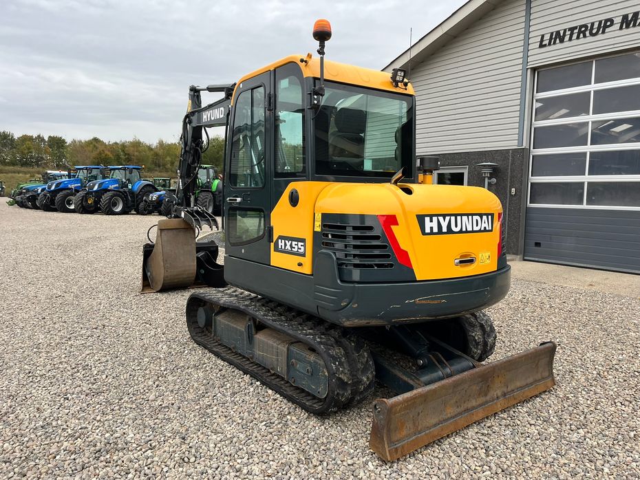 Hyundai HX55 Med Hydrema skifte og centralsmørring og grab-klo på. Udlejes, også med forkøbsret. - Minigravere - 14