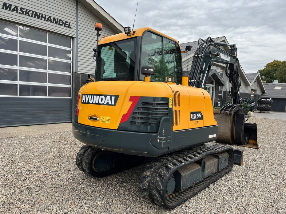 Hyundai HX55 Med Hydrema skifte og centralsmørring og grab-klo på. Udlejes, også med forkøbsret. - Minigravere - 19