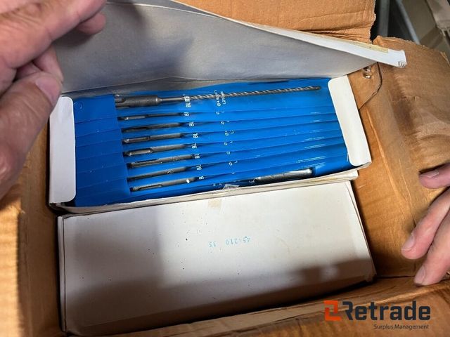 Forskelligt udstyr LOT med SDS BOR SDS BOR NYT 