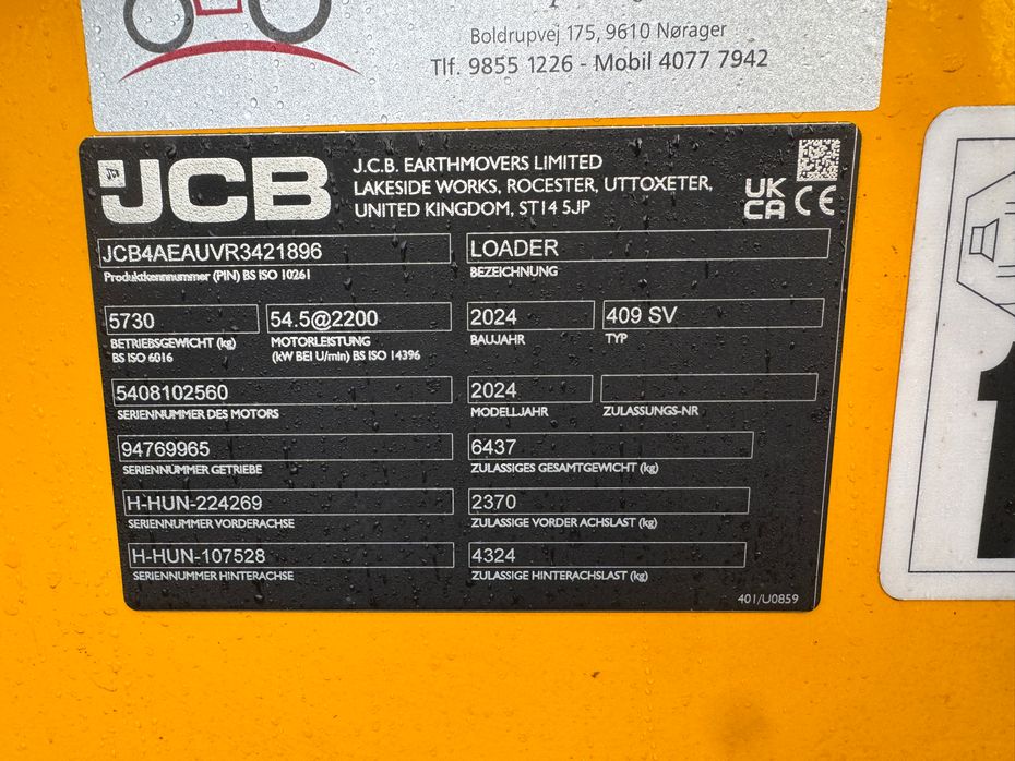 JCB 409 KUN 18 TIMER! - Læssemaskiner - Gummihjulslæssere - 17