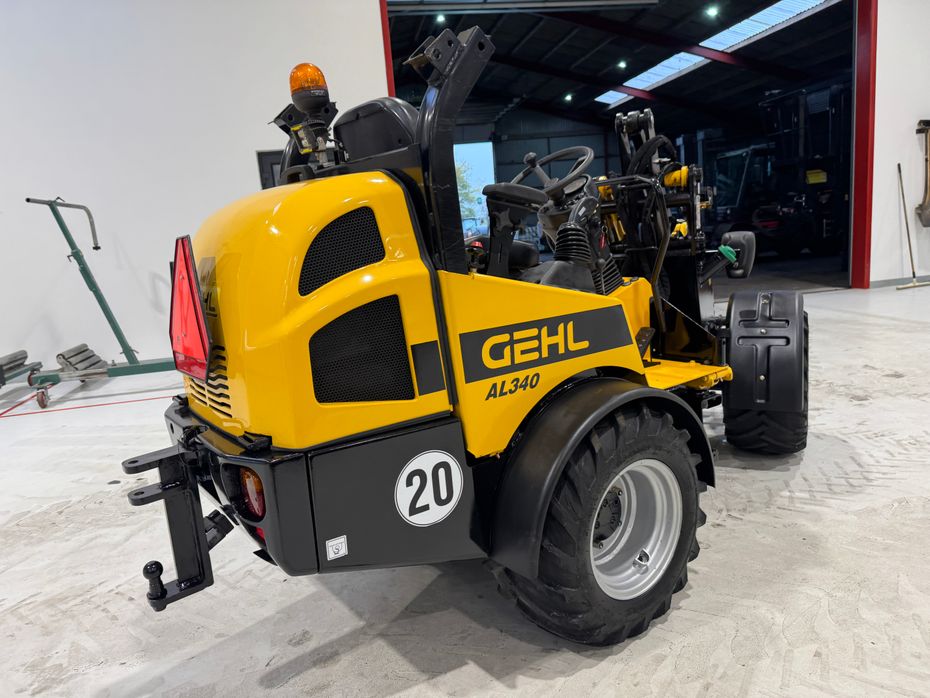 Gehl AL 340 KUN 420 TIMER! MED SKOVl, KLO OG GAFLER! - Læssemaskiner - Minilæssere - 8