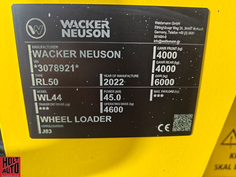 Wacker Neuson WL 44 - Læssemaskiner - Gummihjulslæssere - 18