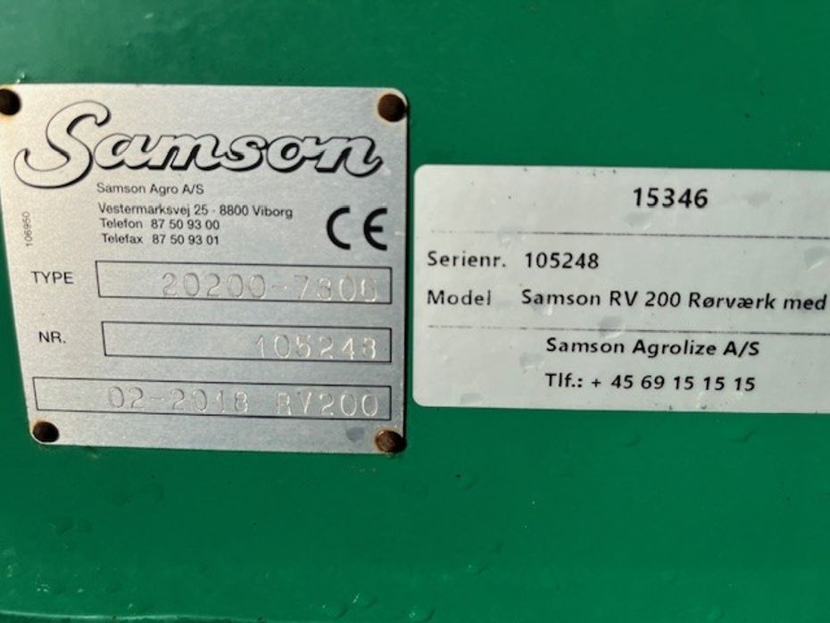 Samson RV 200 - Gyllemaskiner - Gylleomrørere - 6