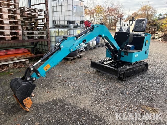 Nuoman Machinery NM-E10 med skovlpakke