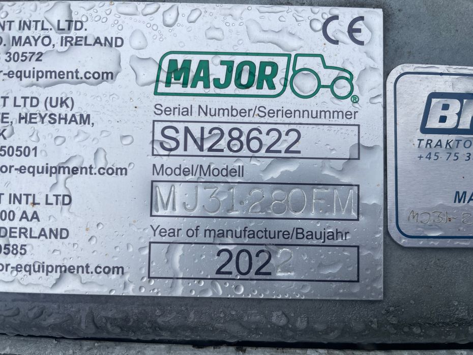 Major Cyclone MJ31-280 Frontmonteringsudstyr - Græsmaskiner - Brakslåmaskiner - 5