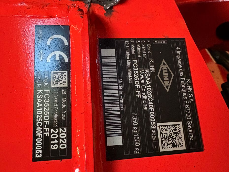 Kuhn FC10030 + FC3525F  Skårlægger Med stål finger crimper - Græsmaskiner - Skårlæggere/skivehøstere - 9