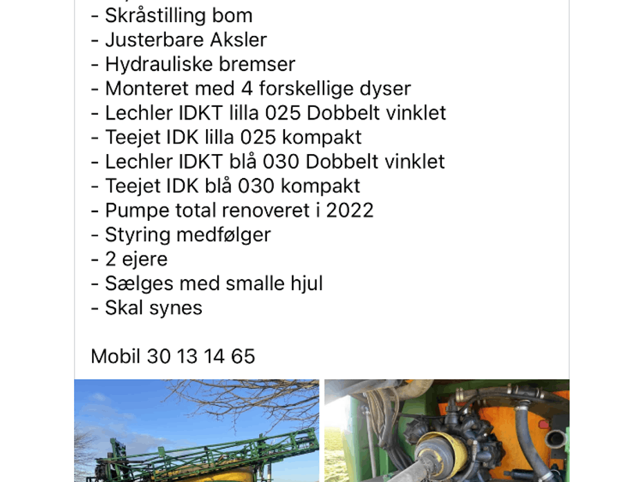 John Deere 740 24 meter - Sprøjter - Trailersprøjter - 2