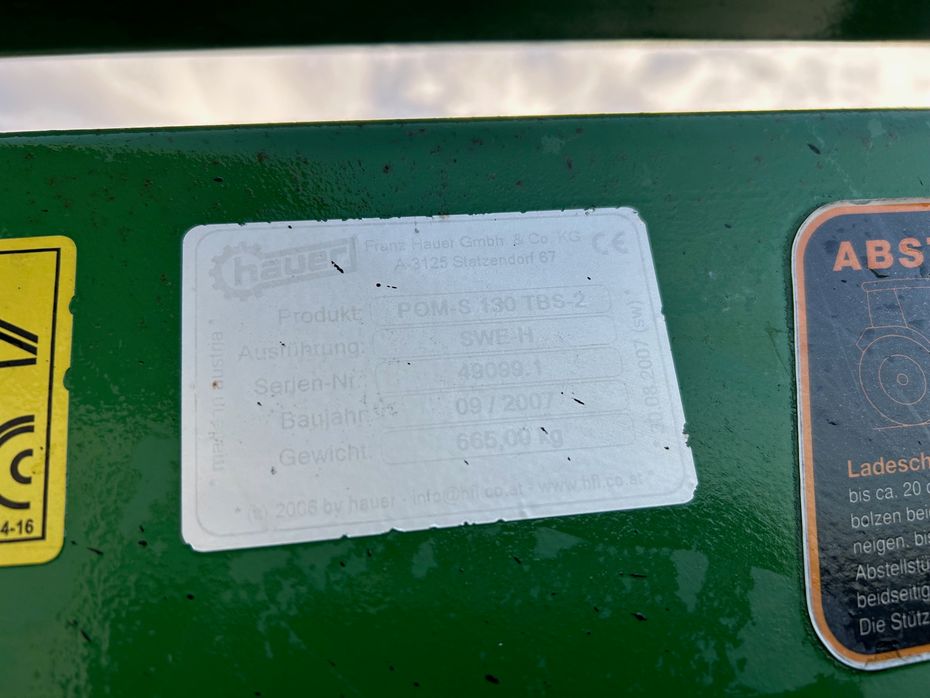 John Deere 6600 med Hauer POM S130 frontlæsser - Traktorer - Traktorer 4 wd - 14