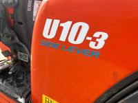 Kubota U10-3 SL Med udskudsarm kun kørt 916 - Minigravere - 10