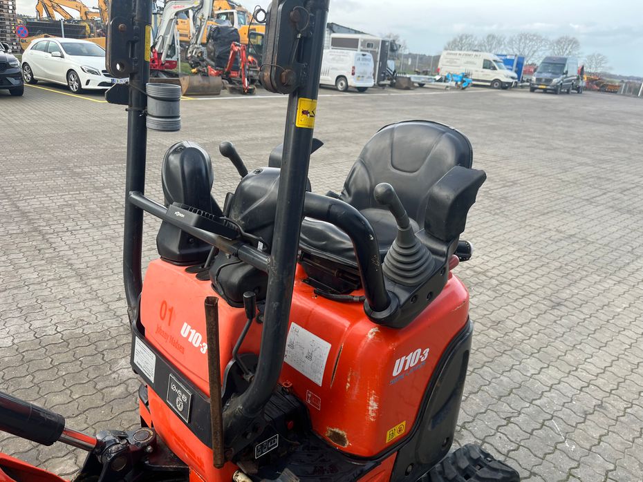 Kubota U10-3 SL Med udskudsarm kun kørt 916 - Minigravere - 9