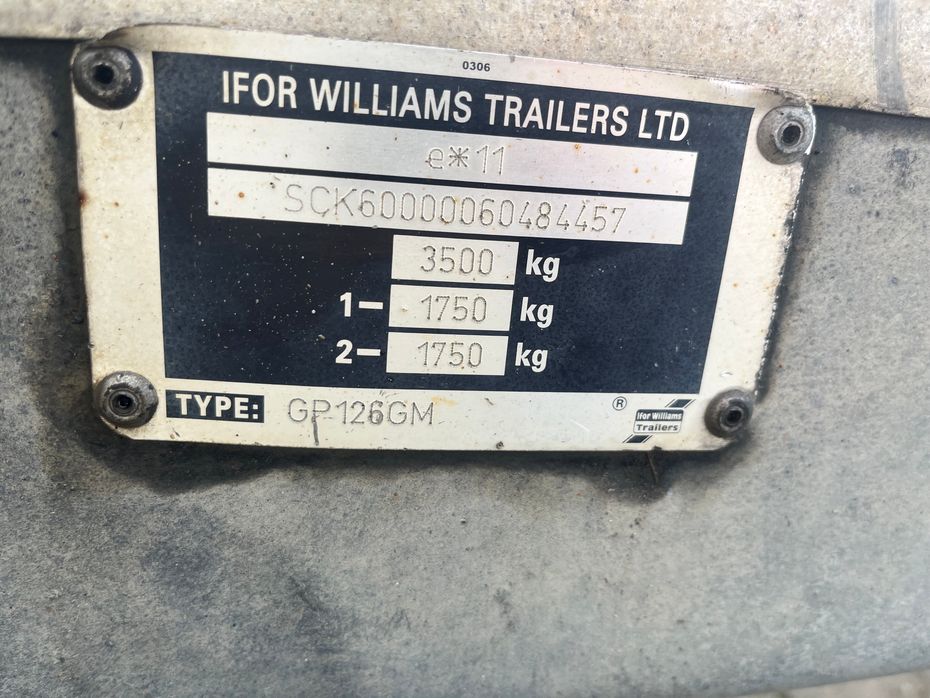 Ifor Williams GP 126-R Nysynet maskintrailer - Anhængere og trailere - 8