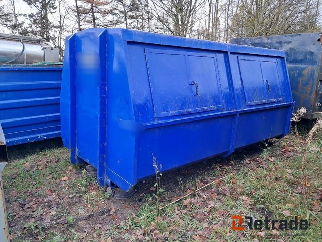 Lukket affaldscontainer 4 meter