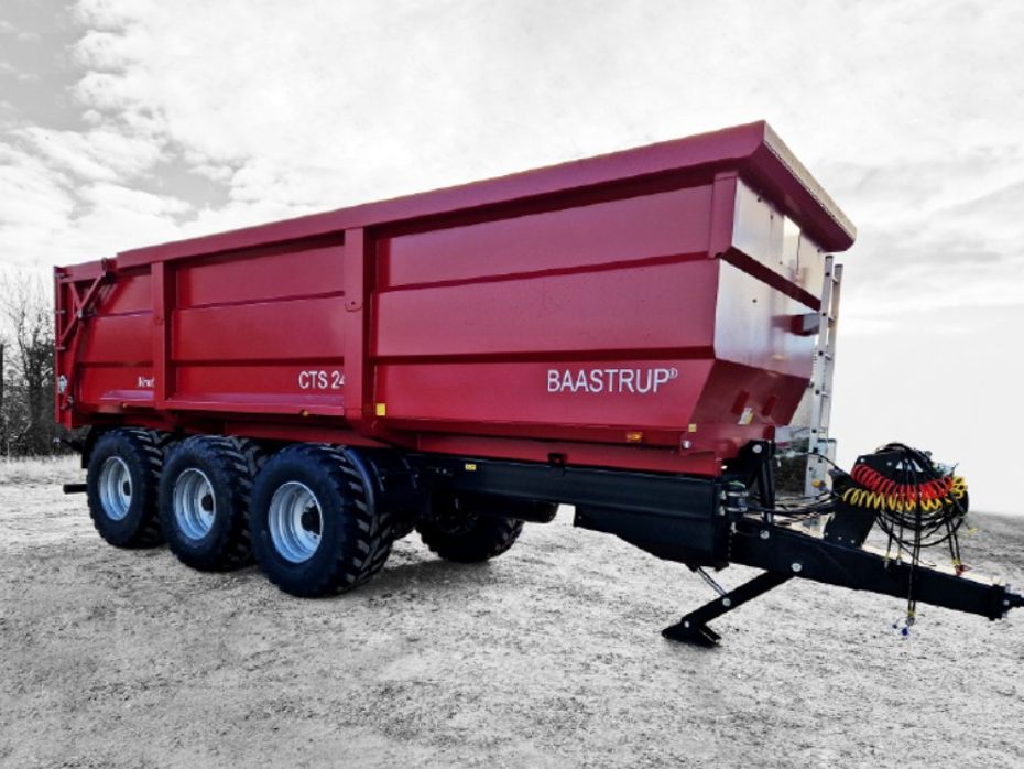 Baastrup 24t CTS - 26,5 hjul tempo 40 & nummerplade // luft bremser - Vogne - Tipvogne - 3