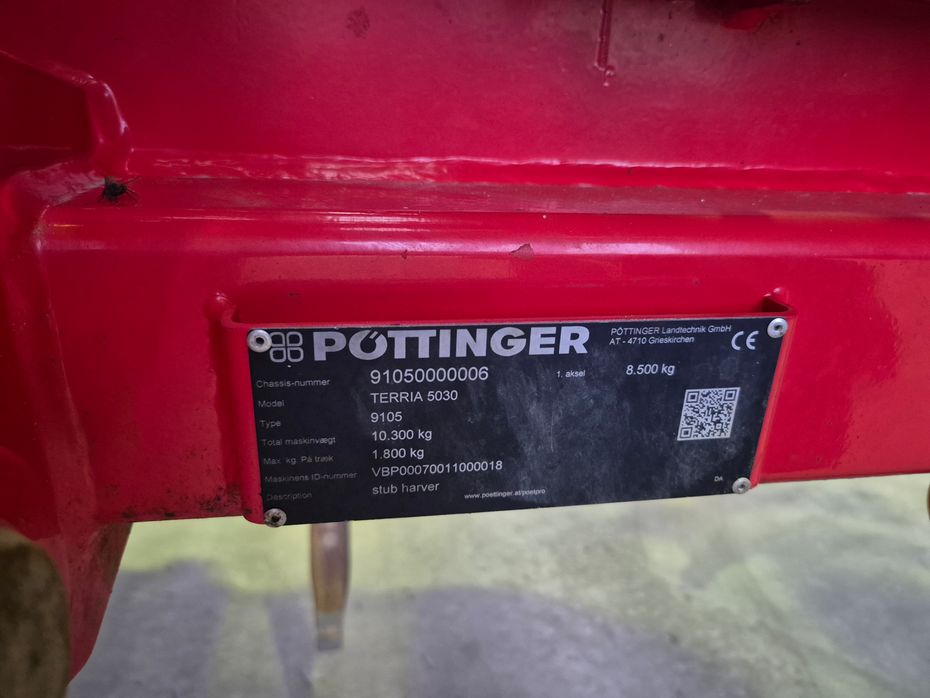 Pöttinger Terria 5030 Topudstyret, ikke kørt meget! - Harver - Stubharver - 6