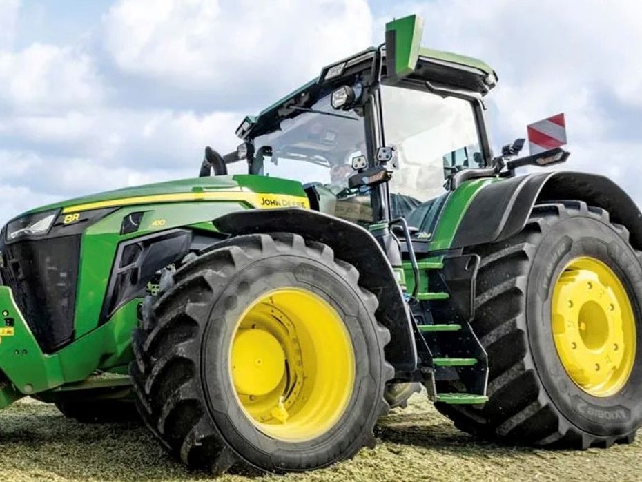 Michelin 900/60R42 VF + 710/55R34 VF - John Deere 8 R - KOMPLETHJUL HELT NYT, PÅ VEJ IND !!! - Traktor tilbehør - Komplette hjul - 1