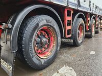 Renders Gardintrailer / nysynet / 4 drejbare aksler / truckbeslag - Lastbiler - Fast kasse - 6