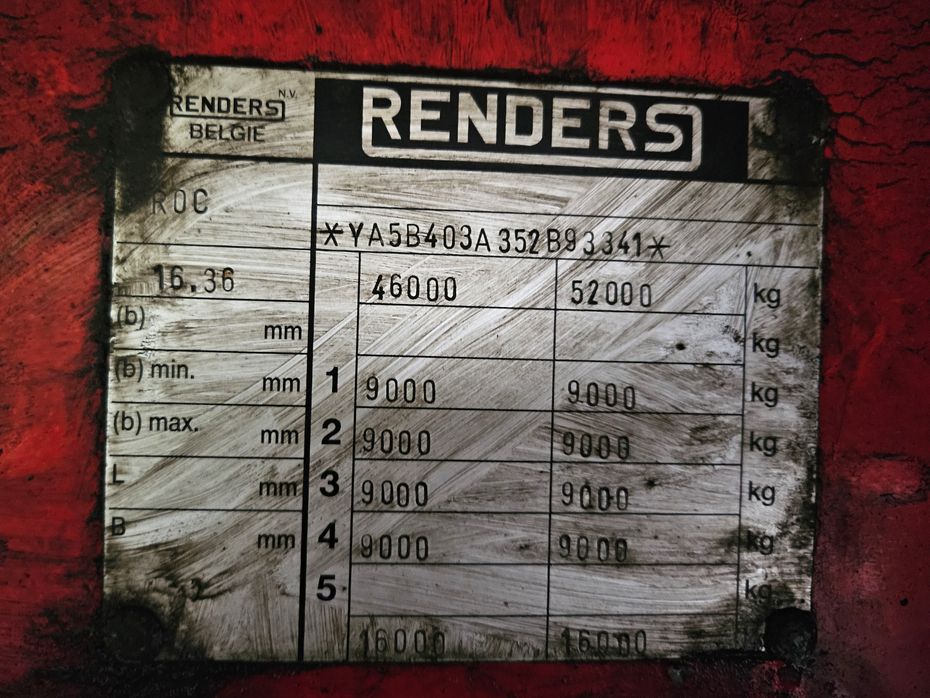 Renders Gardintrailer / nysynet / 4 drejbare aksler / truckbeslag - Lastbiler - Fast kasse - 14