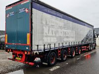 Renders Gardintrailer / nysynet / 4 drejbare aksler / truckbeslag - Lastbiler - Fast kasse - 1
