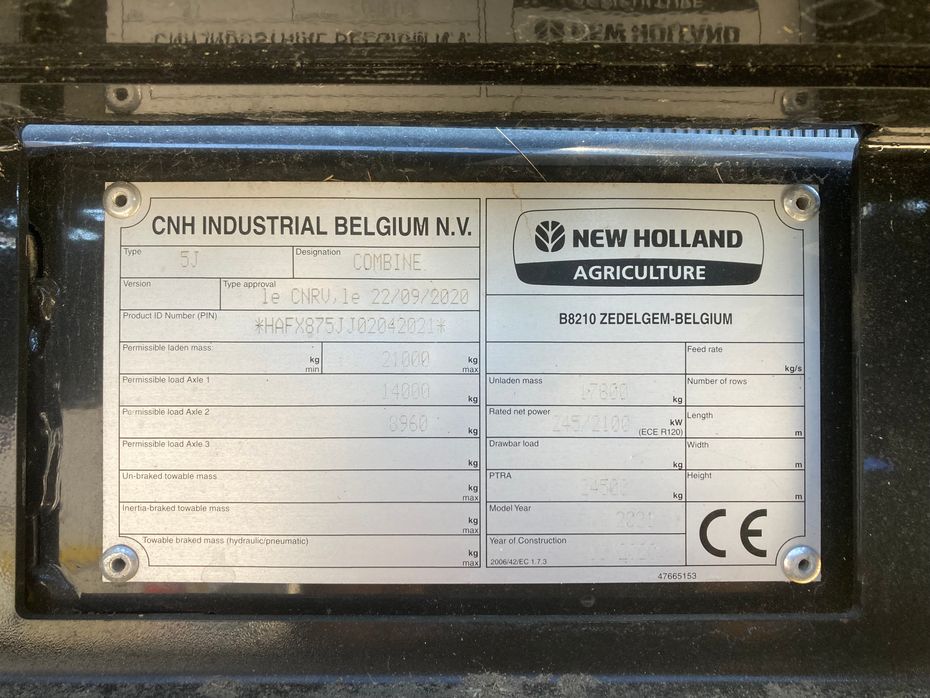 New Holland CX 8.70 SLH - Høstmaskiner - Mejetærskere - 11