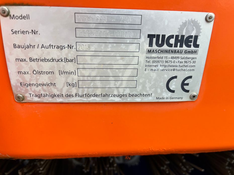 Tuchel profi 600 - 230 Opsamler kost til læsser - Minilæsser tilbehør - Redskaber - 5